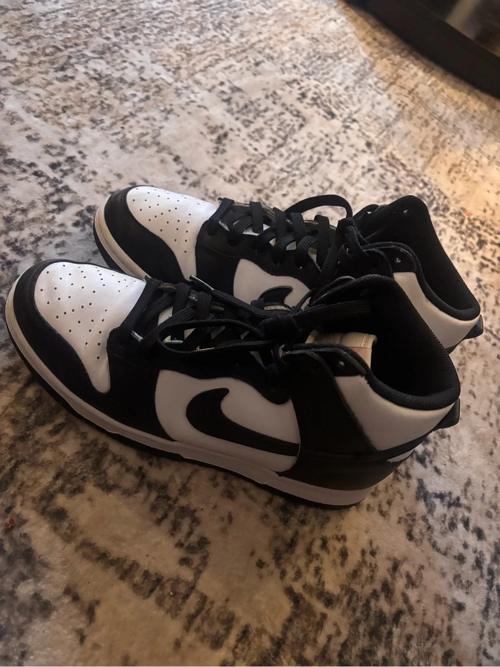 Nike Black and White High-Top Sneakers